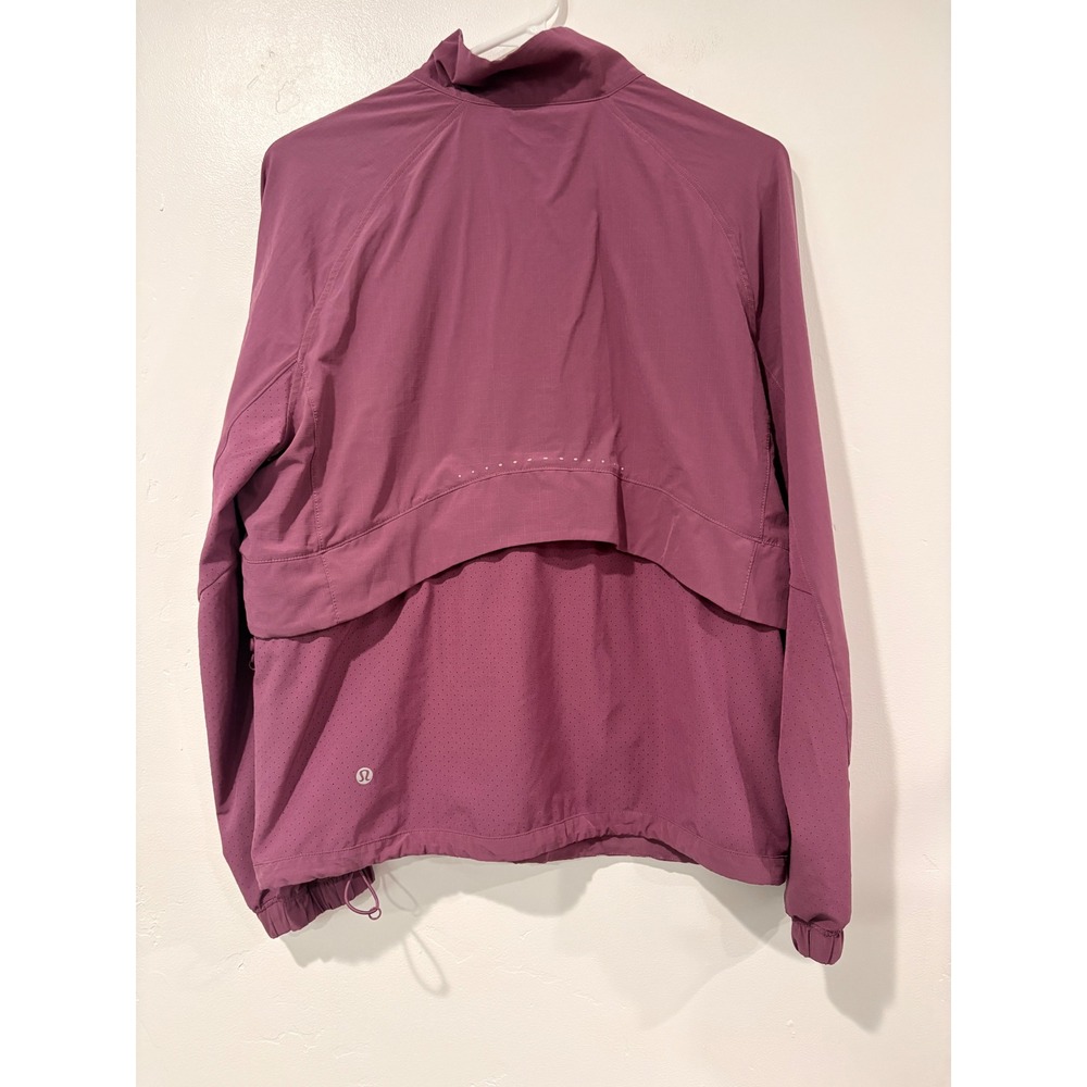 Lululemon Break a Trail Half Zip Pullover Jacket Magenta Purple Women Size 8 - Picture 4 of 4